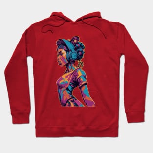 Girl with Headphones Hoodie